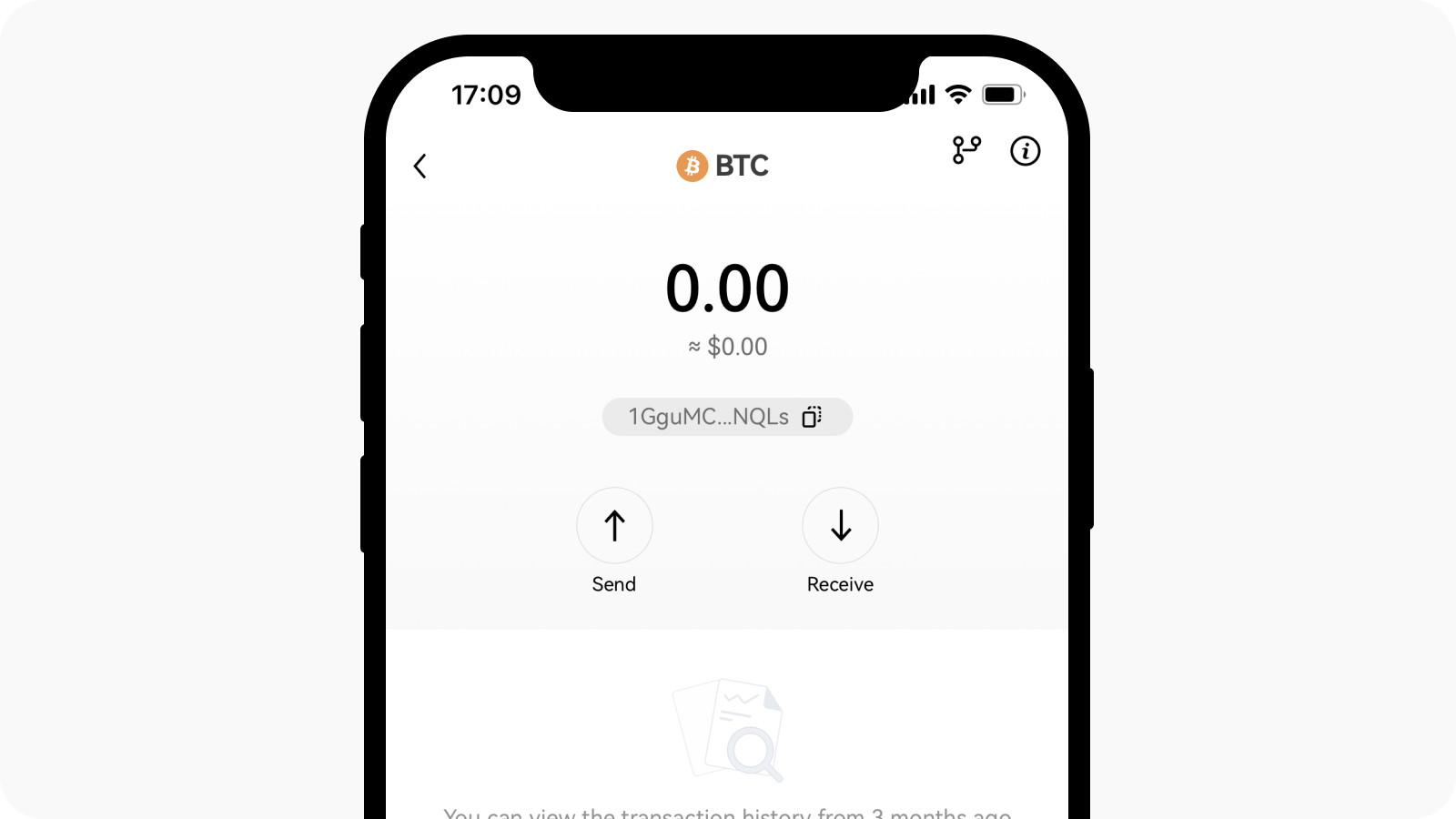 App NFT view crypto address