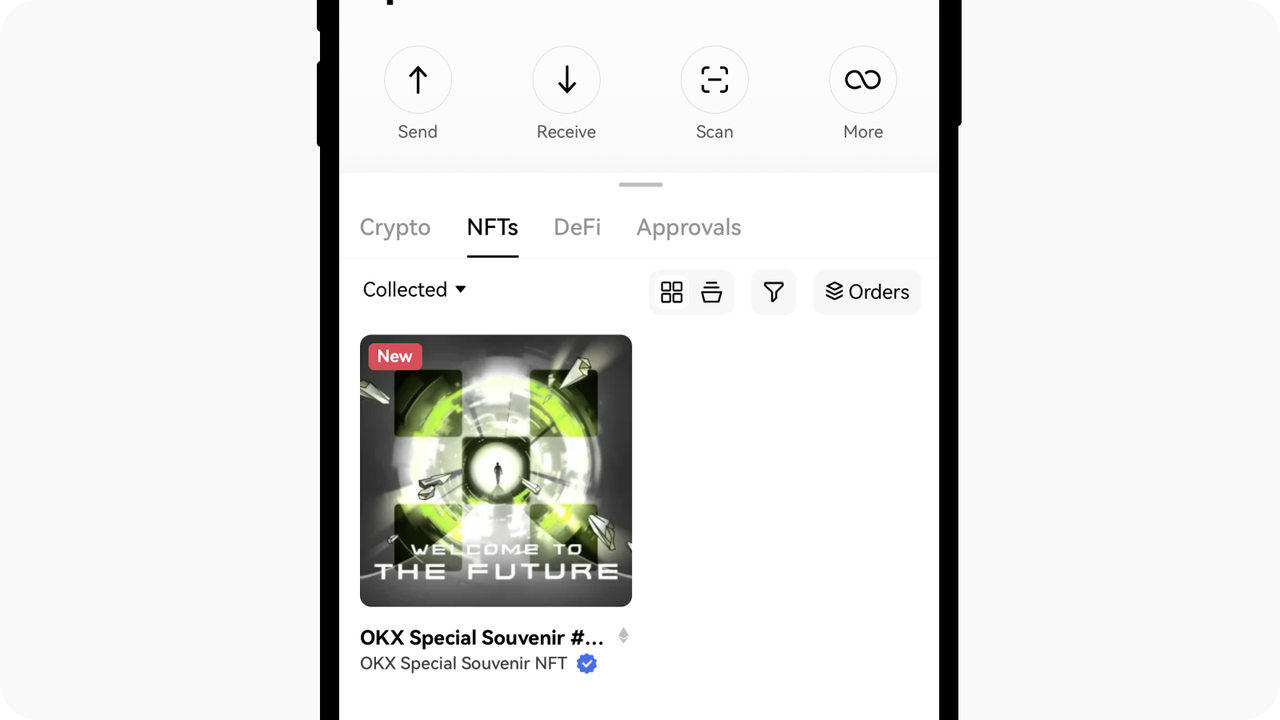 NFT Collected interface App