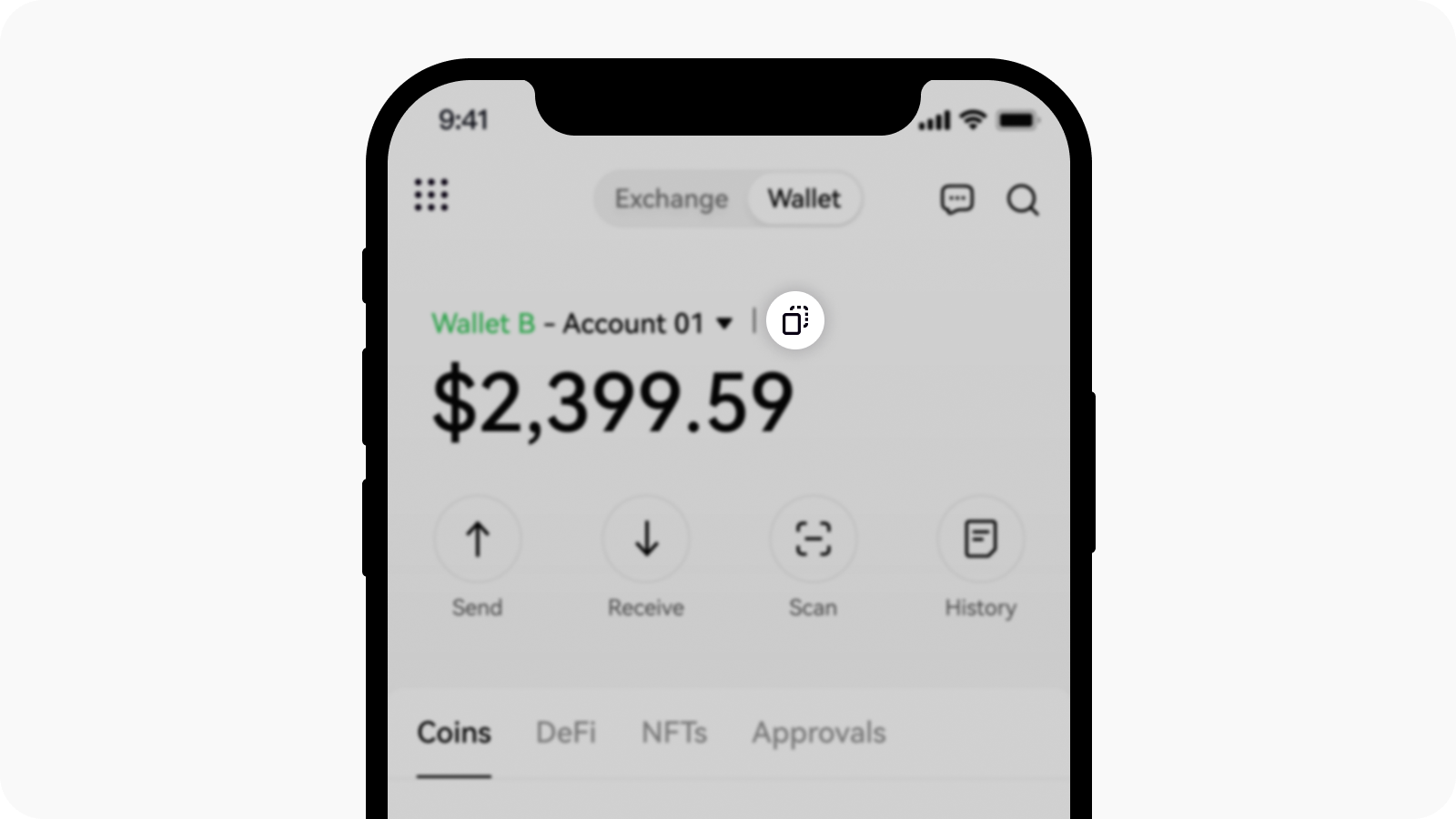 App wallet NFT-highlight