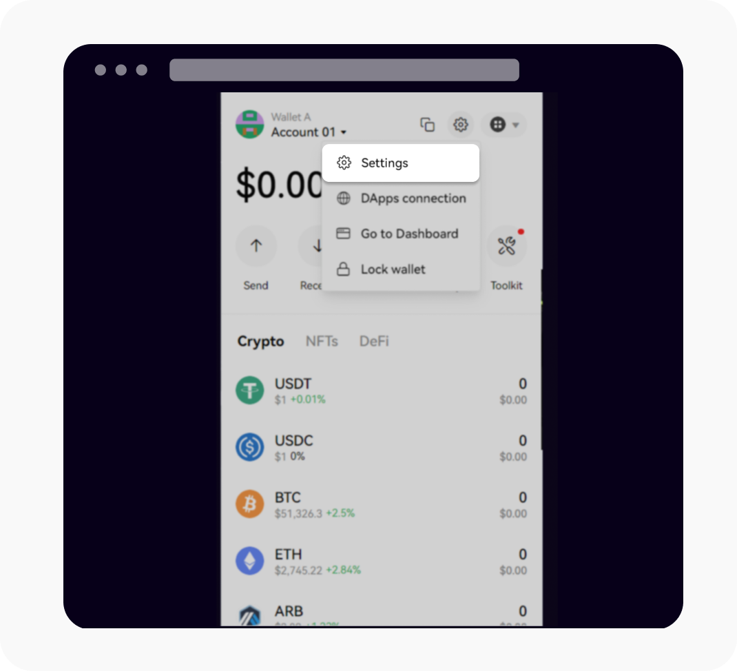How do I manage my wallet? (web) | OKX