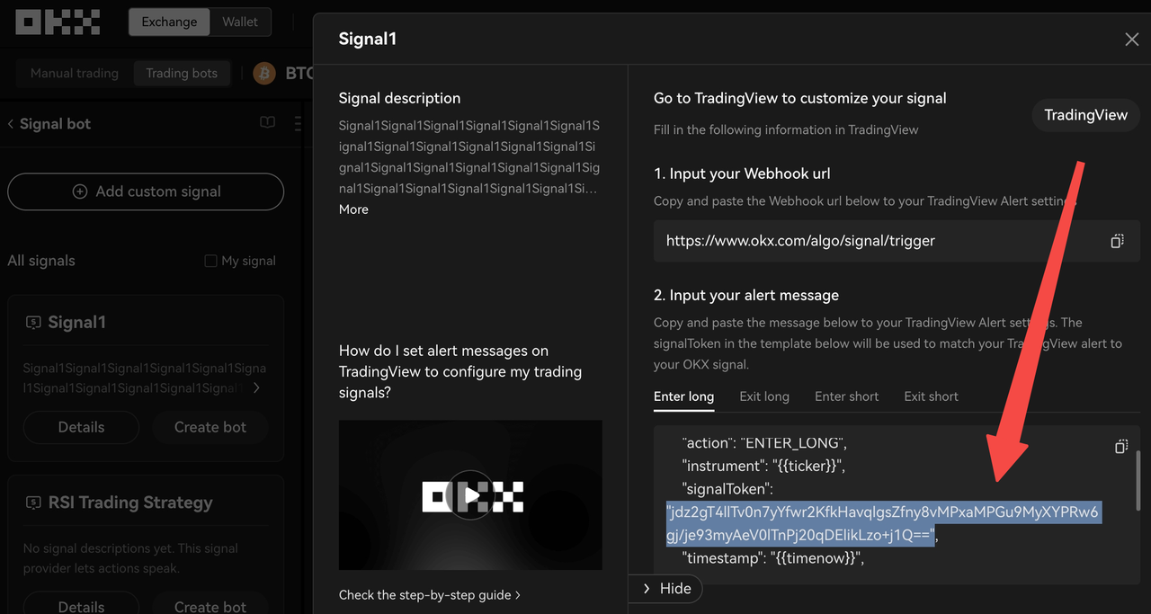 Sekce A – vyhledat signalToken 2