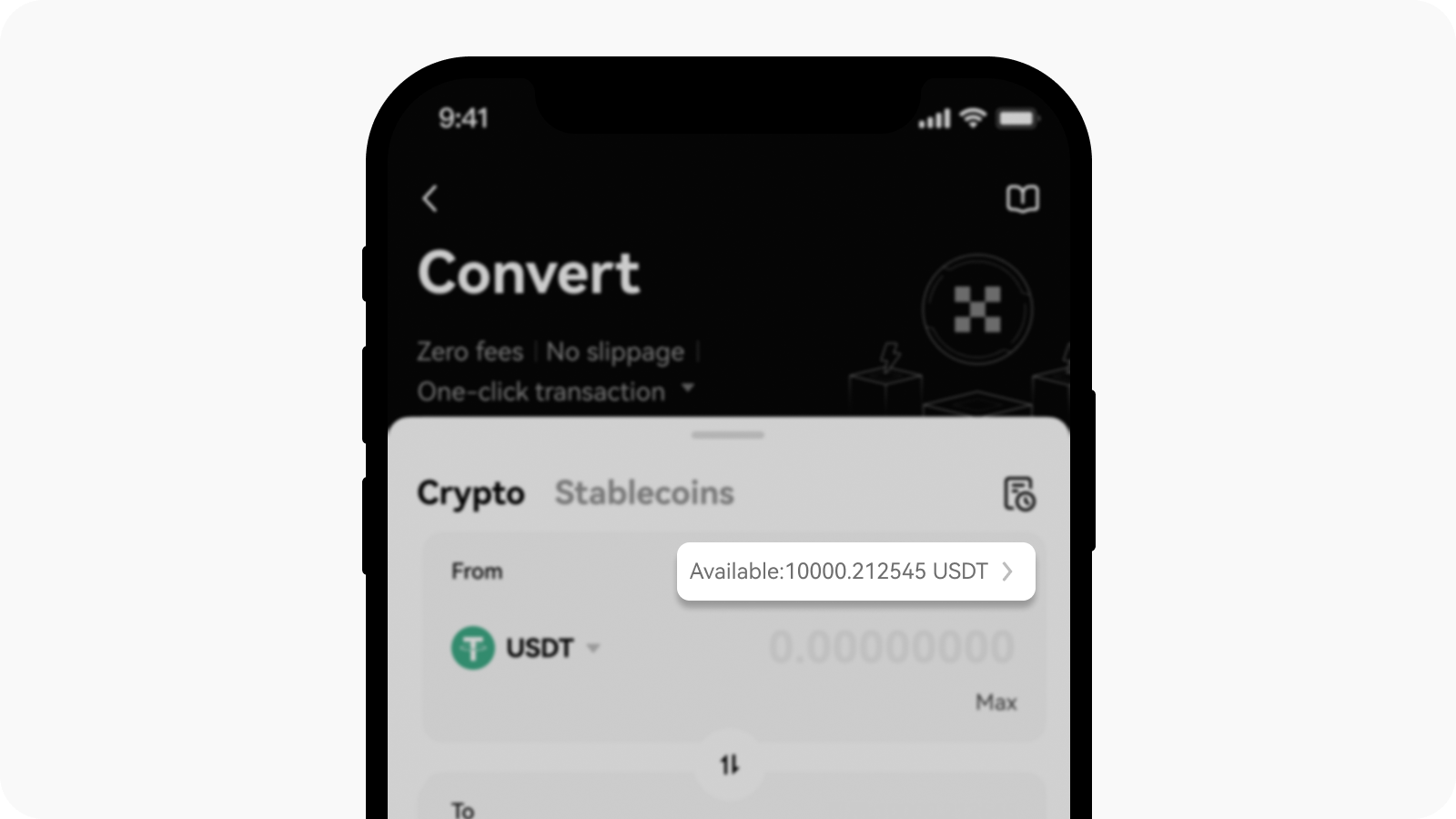 CT-app-deposit crypto to use convert