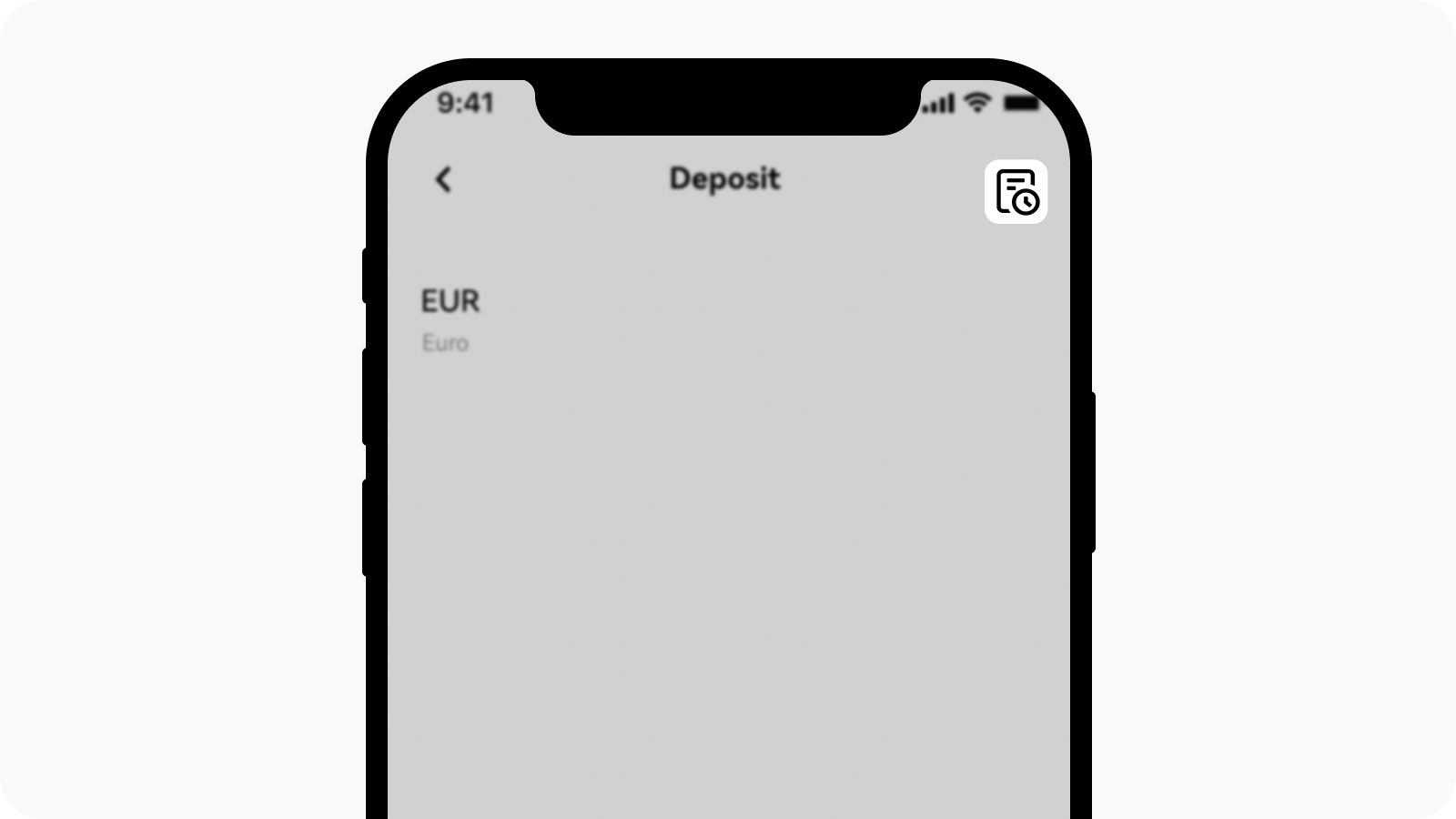 CT-app-cash deposit-EUR deposit history