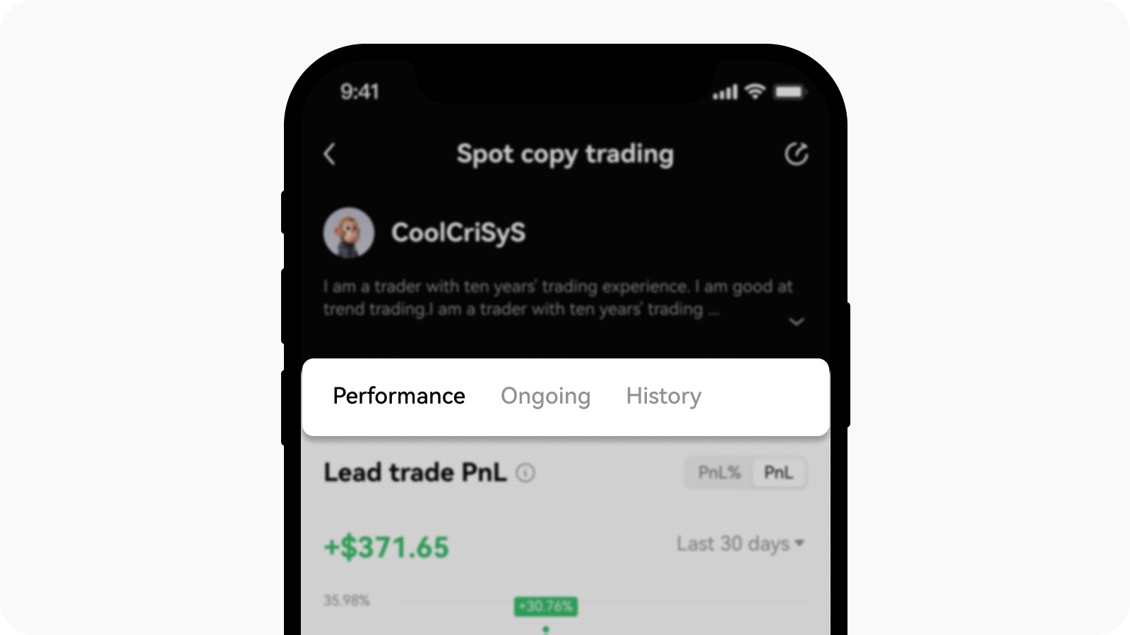 CT-app-view lead trader performance