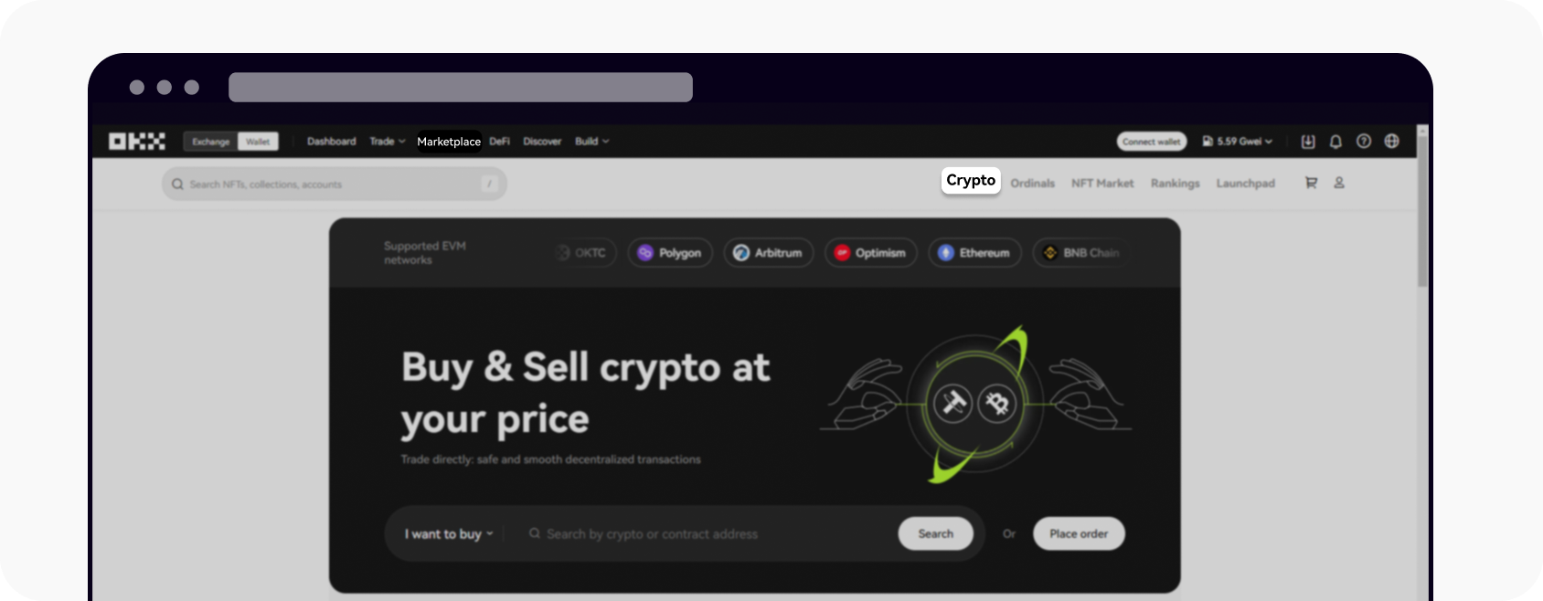CT-web-web3-open crypto market page
