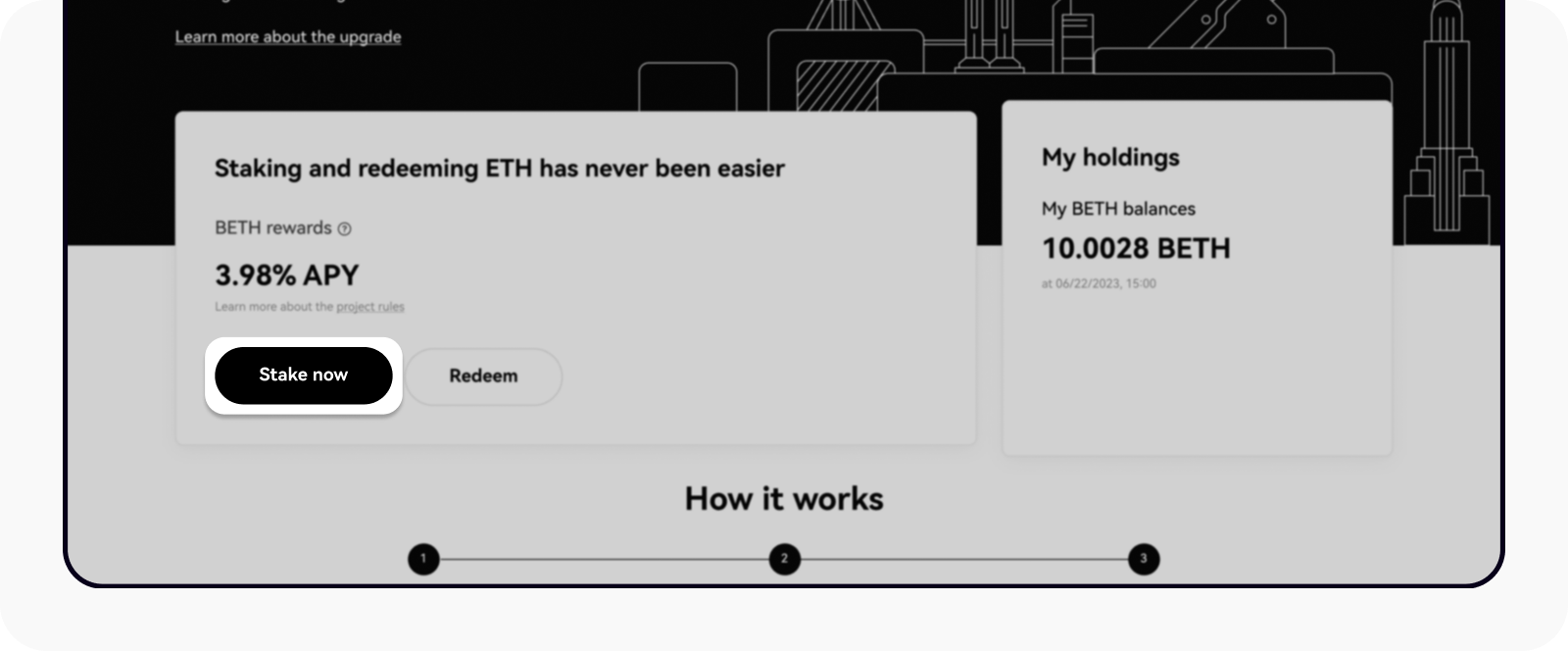 CT-web-onchain earn-ETH2.0 landing