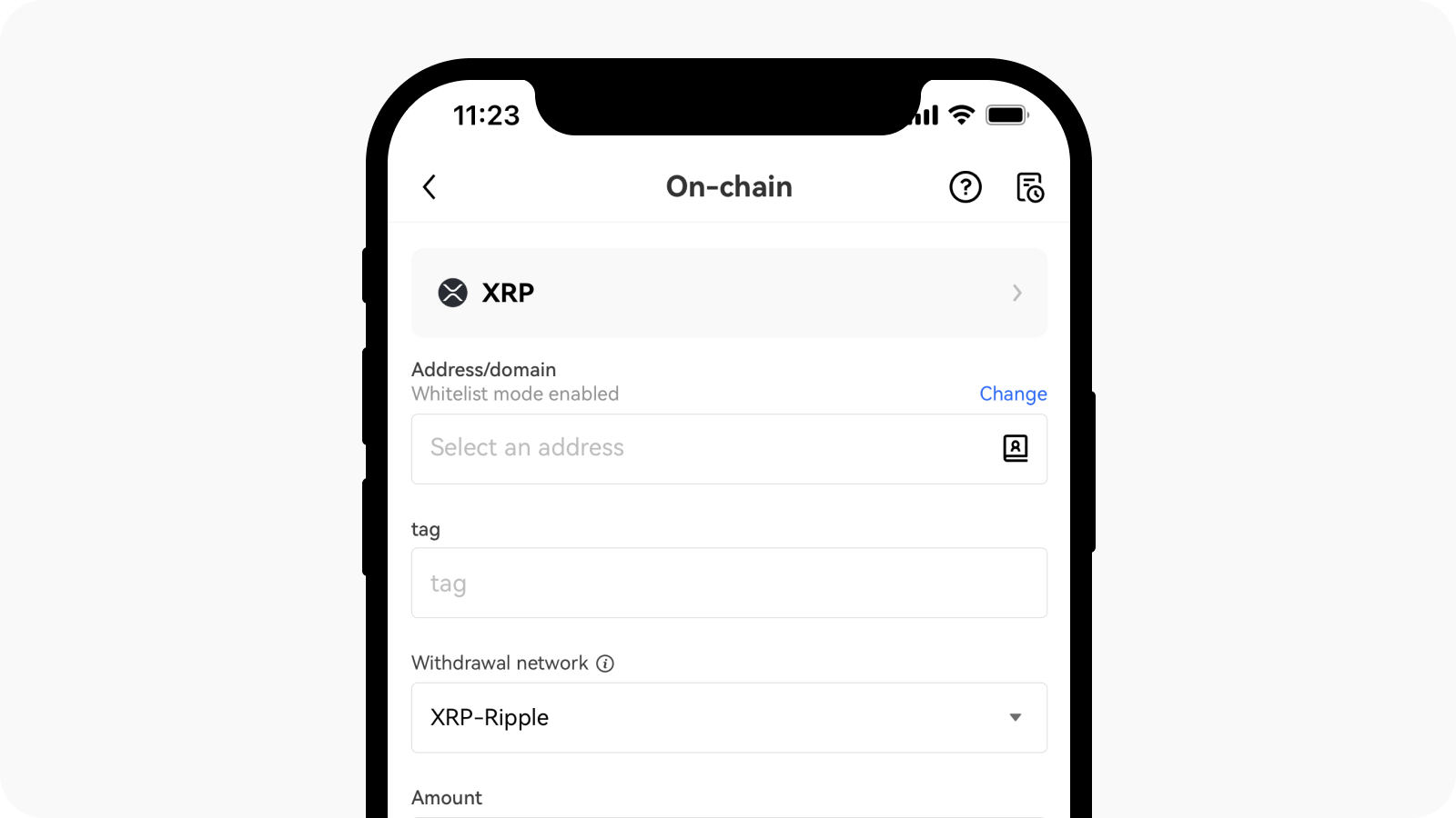 App on-chain opname