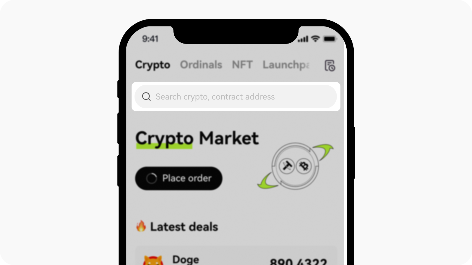 CT-web-crypto market-take order