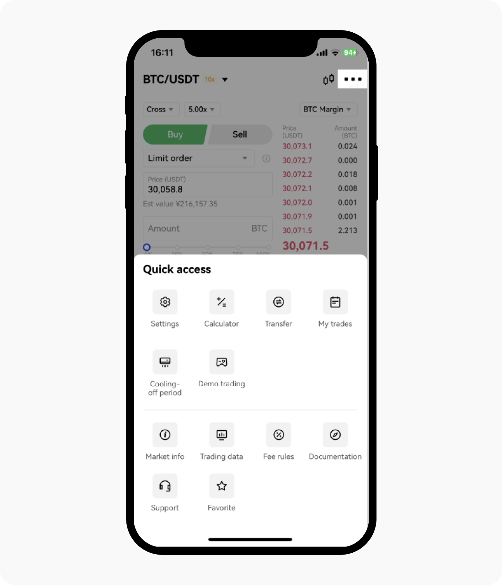CT-app-marge trading-paramètres
