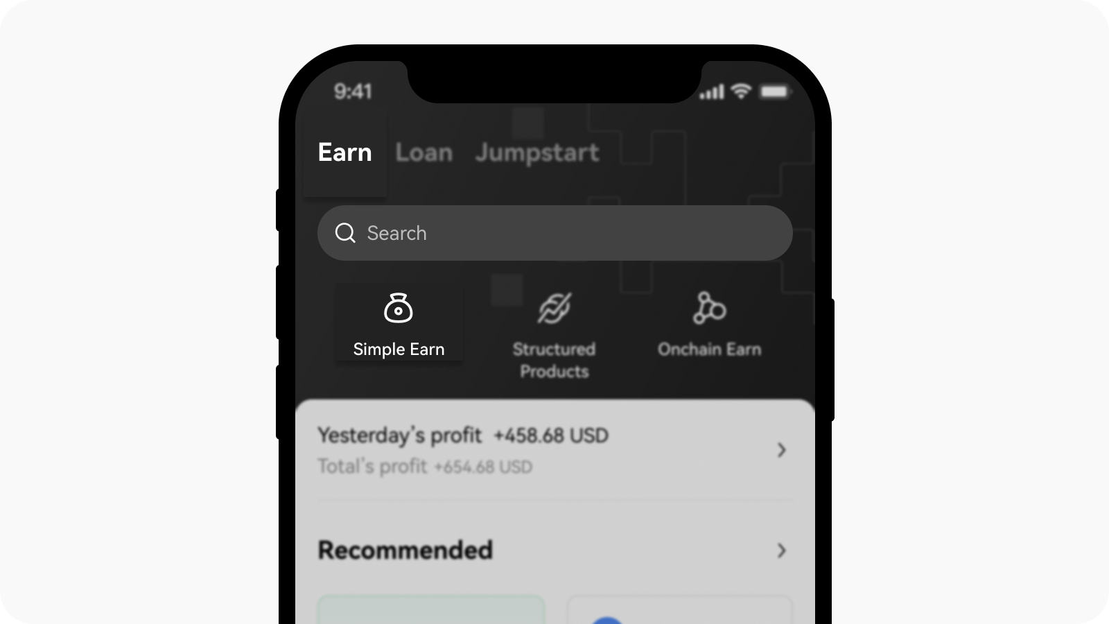 CT-app-landing page simple earn