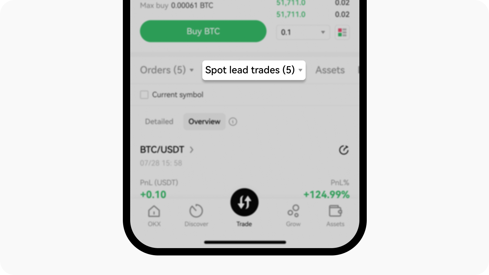 CT-app-spot copy trading-spot lead order list