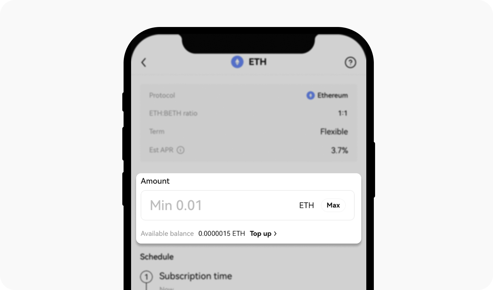 CT-app-onchain earn-ETH subscribe