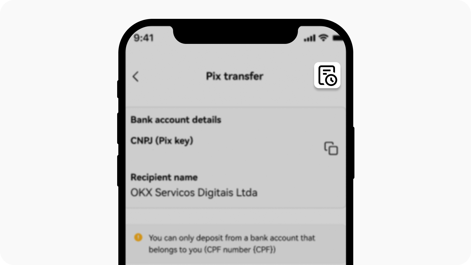 CT-app-cash deposit-BRL transfer history