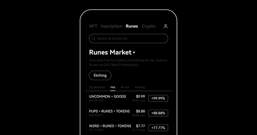 Thị trường OKX ra mắt giao dịch miễn phí cho Runes sau Bitcoin halving