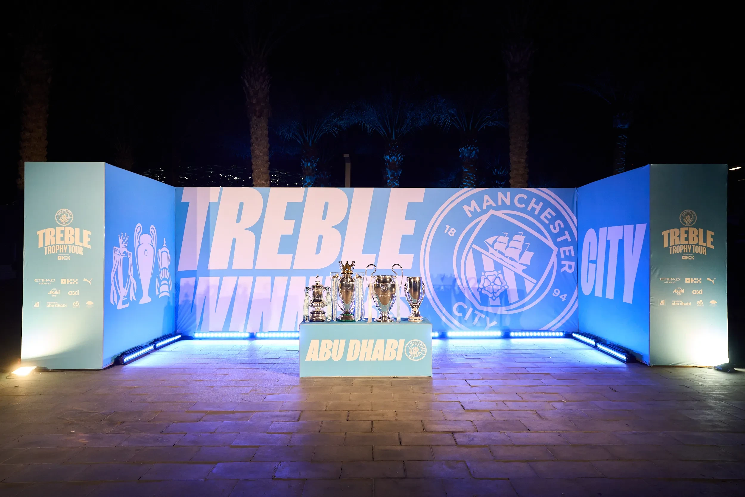 Manchester City Treble Trophy Tour in Abu Dhabi, Presented by OKX_
