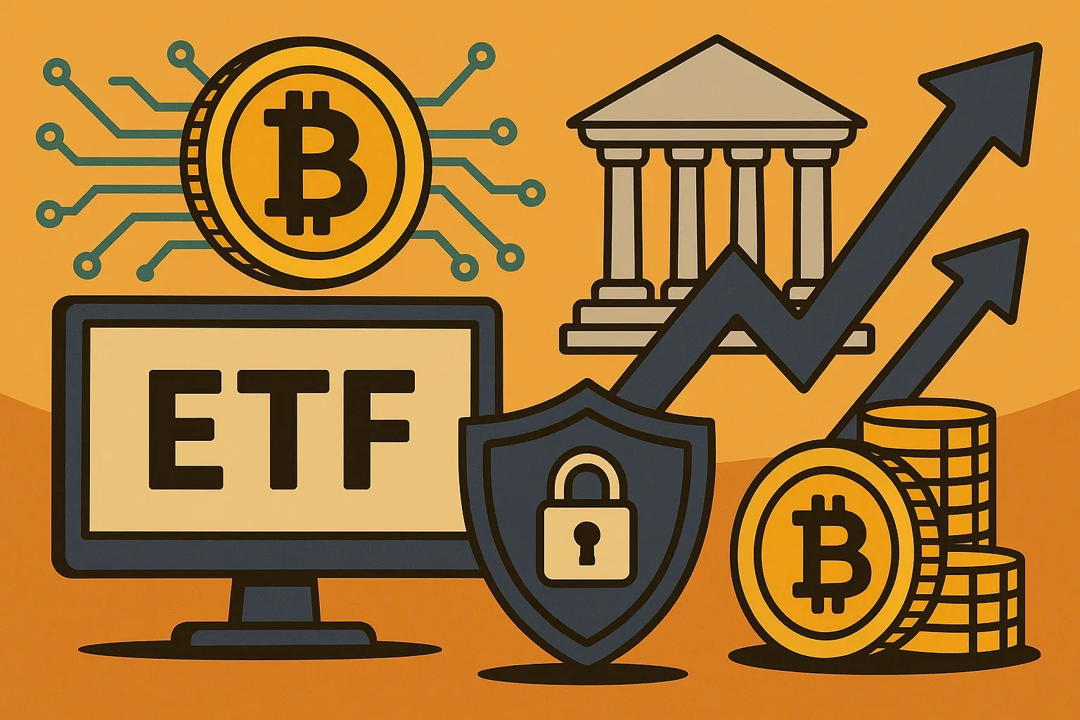比特幣 ETF 與託管如何支撐加密貨幣在主流金融體系的落地
