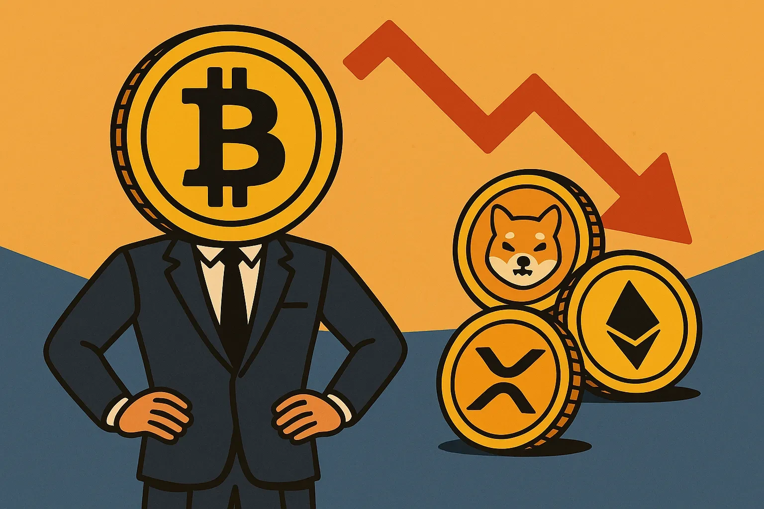 比特幣與山寨幣分化，鞏固其在加密貨幣市場的主導地位