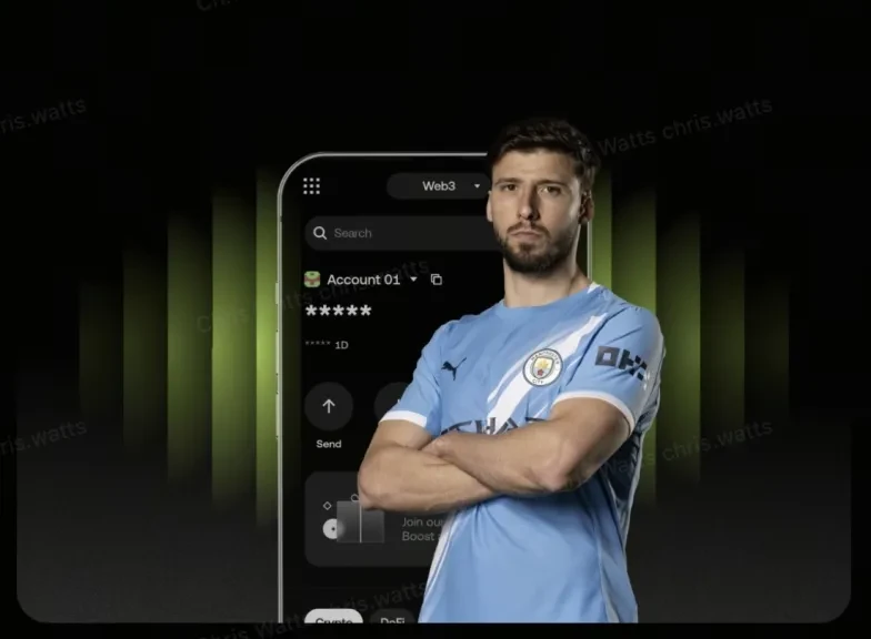 Ruben Dias uses OKX Wallet