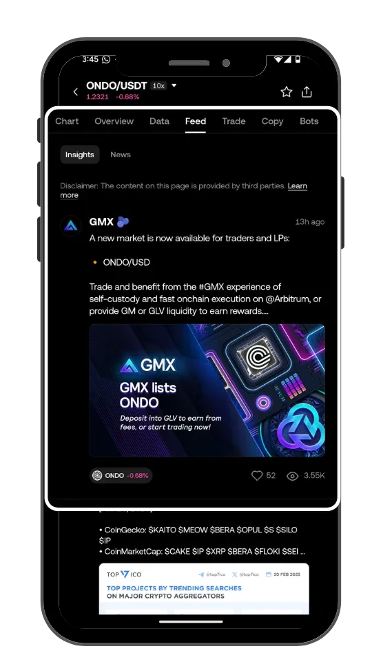 OKX feed new tools