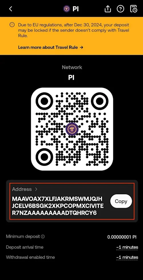 Pi deposit EEA 6