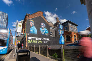 OKX and Manchester City Celebrate Sleeve Partnership with AI-Generated ‘Year 3000’ Murals in Manchester Ahead of 2023-24 Home Opener