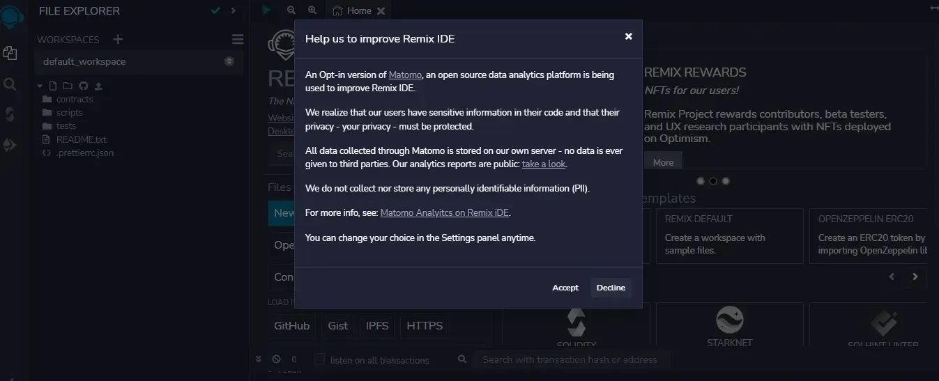 Remix Online IDE