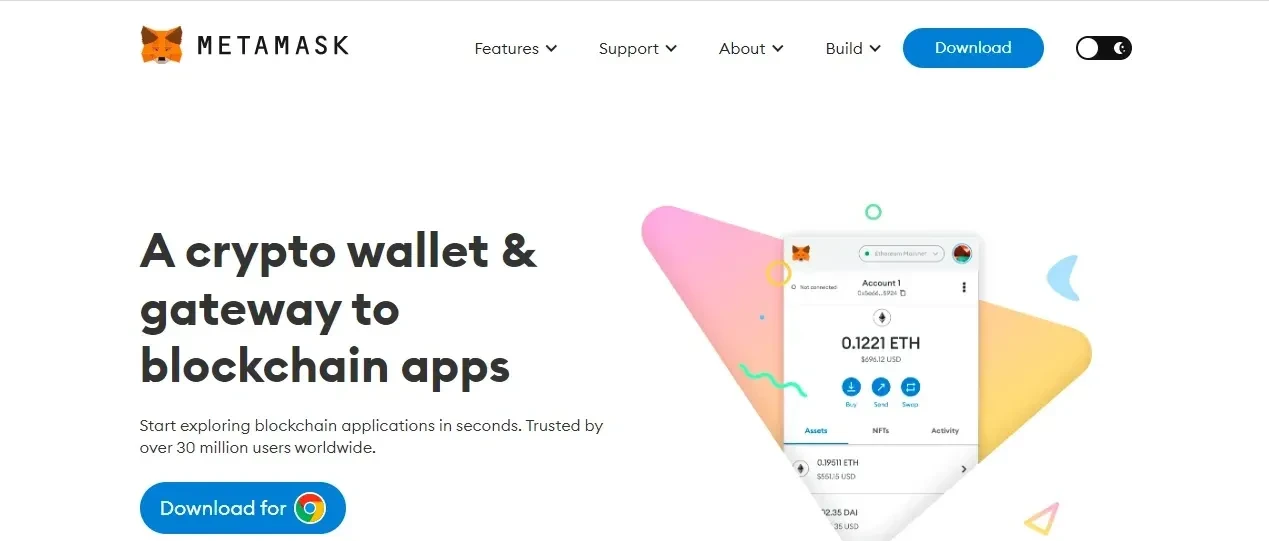 MetaMask website