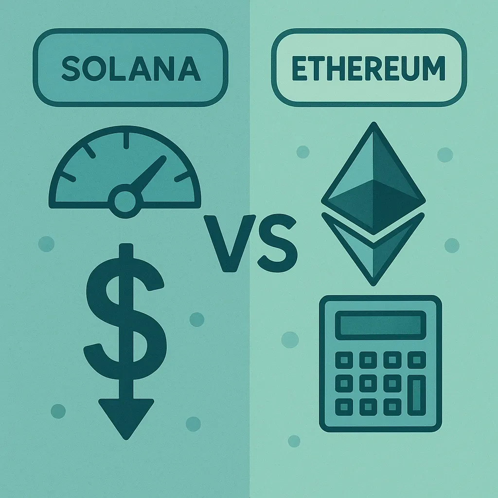 交易速度與成本效益比較：高性能的 Solana vs 靈活擴容的 Ethereum