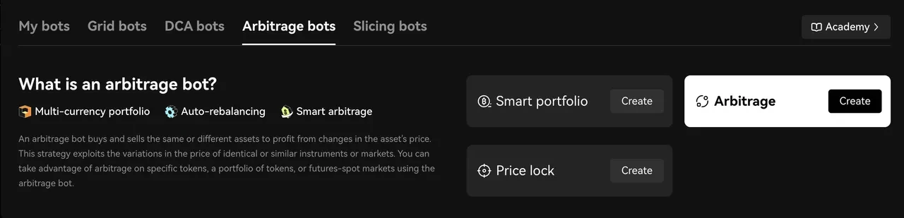 Arbitrage trading bot