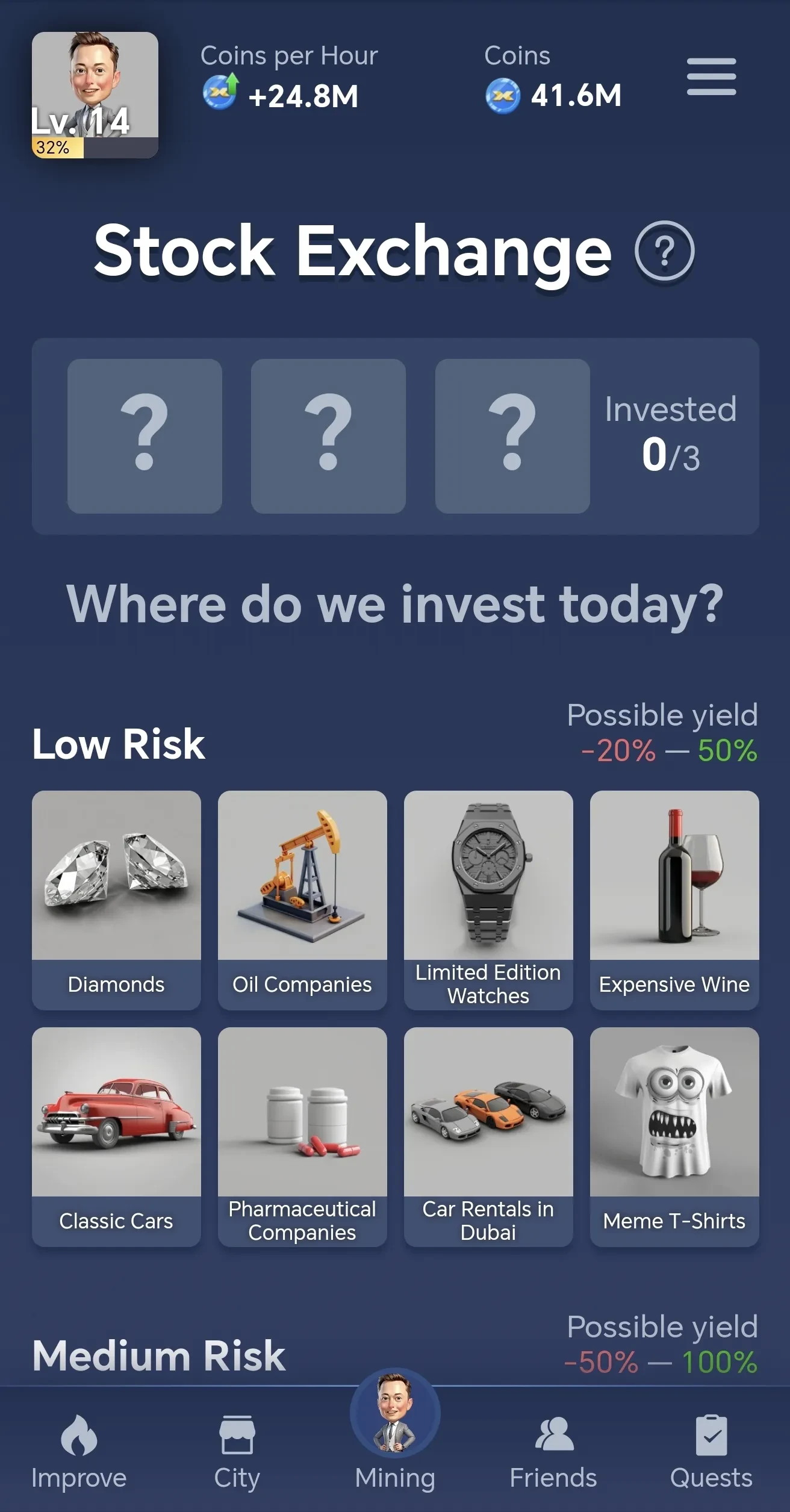 X Empire investments