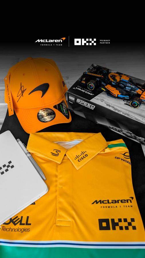 Ganhe prêmios exclusivos da McLaren x OKX!