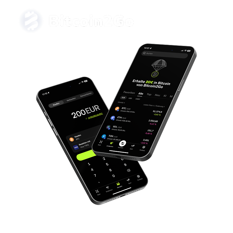 Bitcoin2Go - Get €20 in bitcoin