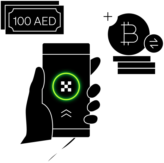 Earn 100 AED in BTC 