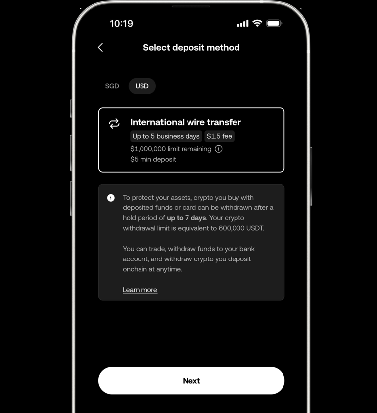 USD launch special: US$40 Bitcoin Airdrop