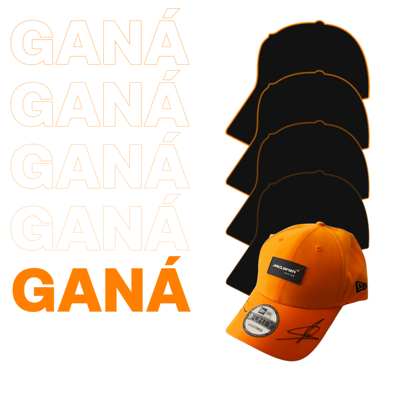 ¡Una gorra firmada por el equipo de F1 McLaren puede ser tuya!